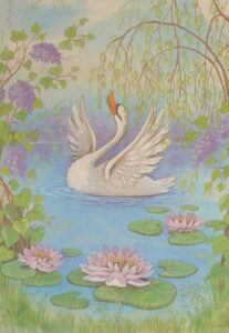 A rút kiskacsa A rút kiskacsából lett gyönyörű hattyú